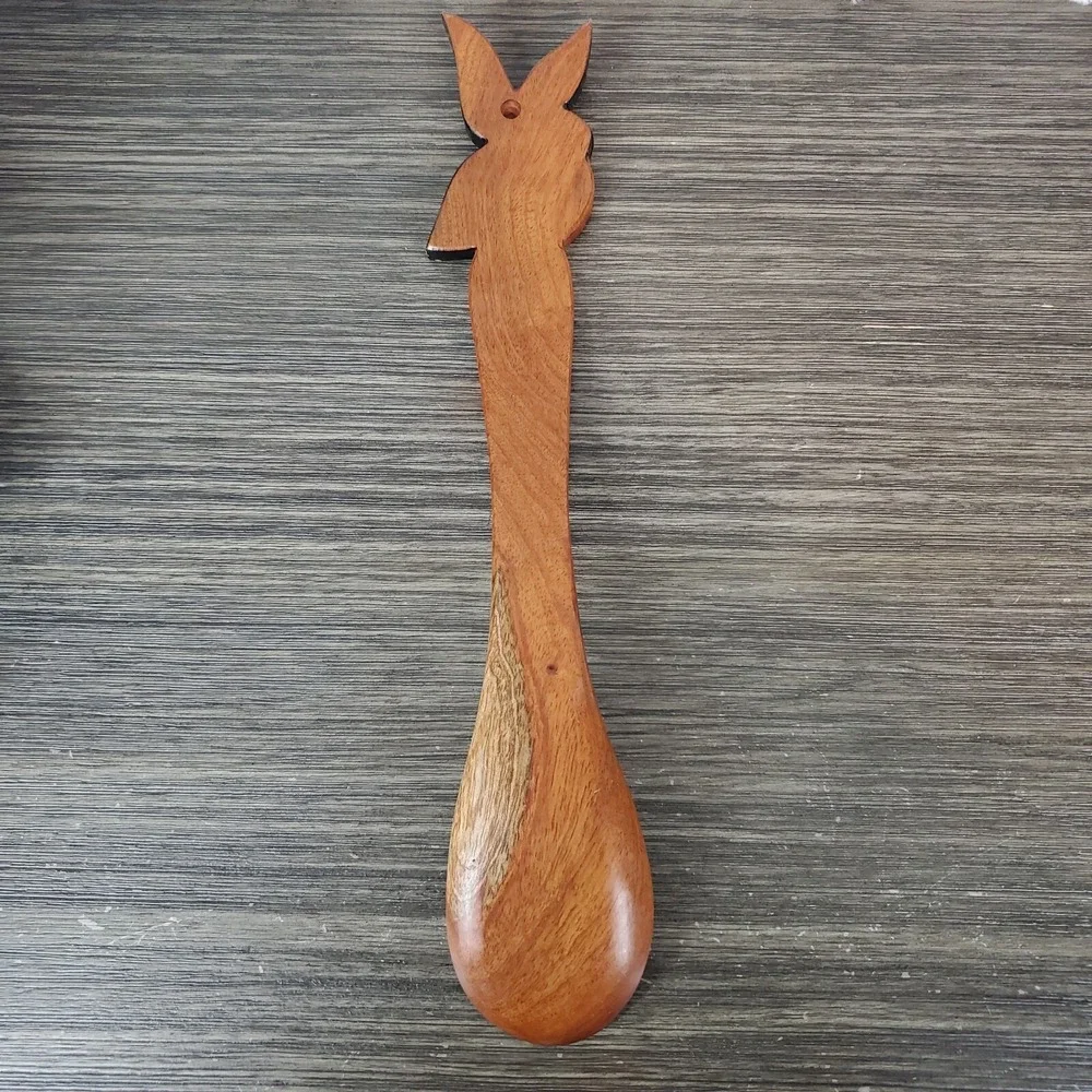 Costa Rica Wooden Spoon HUMMINGBIRD,  Hand‎ Painted Souvenir